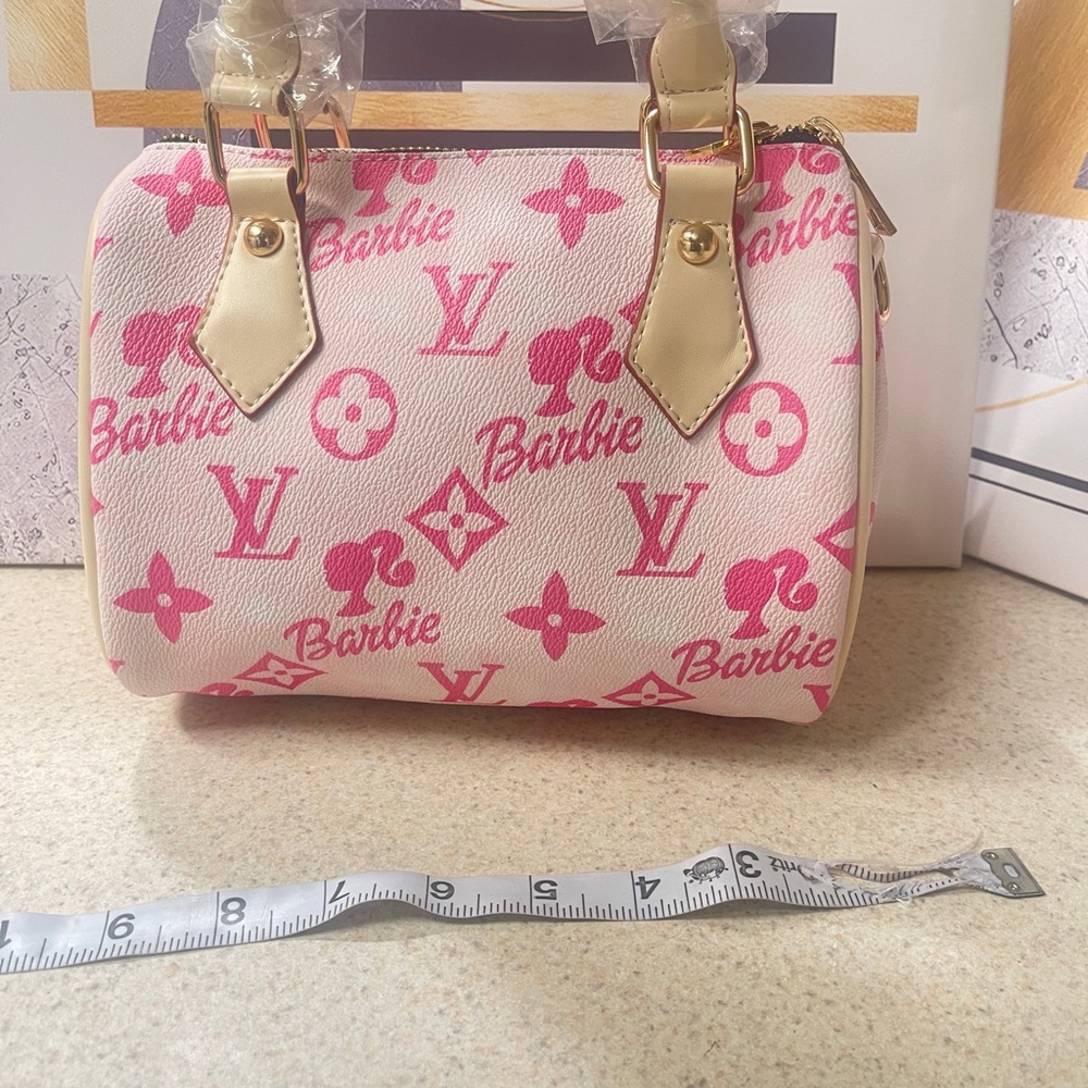 Pink & Cream Mini Dome Satchel - Picture 4 of 4